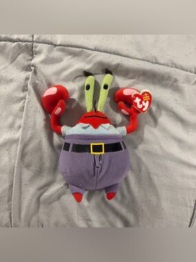 Ty Beanie Baby MR. KRABS the Crab 8" SpongeBob Squarepants 2006 Plush - NWT!!!